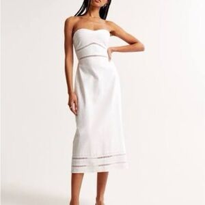 Abercrombie & Fitch Strapless White Dress